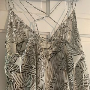 Women's Feather Spaghetti Strap Tank Top